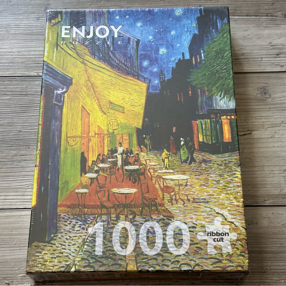 ENJOY 1000 Piece Jigsaw Puzzle Cafe Terrace At Night Van Gogh Brand New